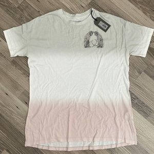 All saints mens NWT dip dye cheetah tee - perfect for summer!